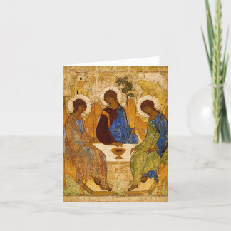 Holy Trinity by Andrey Rublev Thank You Card