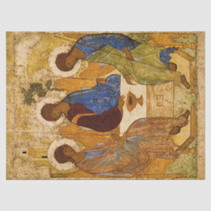 Holy Trinity by Andrey Rublev Tissue Paper
