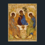 Holy Trinity Icon Rublev Byzantine Catholic Gift Postcard<br><div class="desc">Holy Trinity - famous icon painted by Andrei Rublev</div>