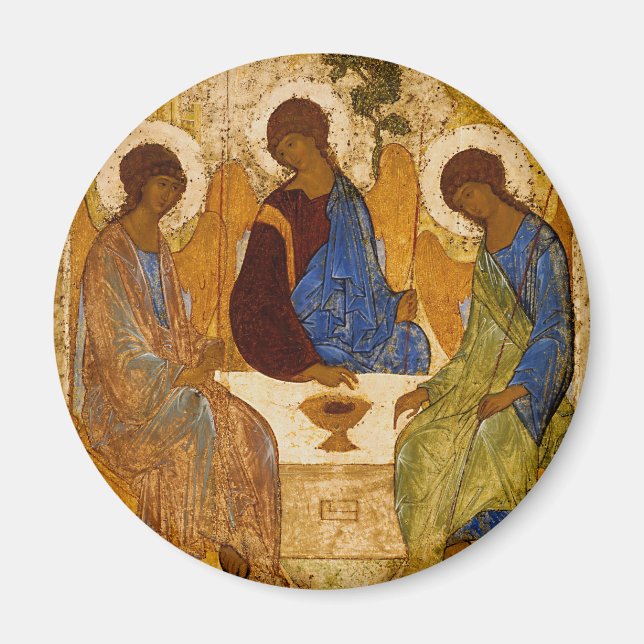 Holy Trinity Icon Rublev  Magnet (Front)
