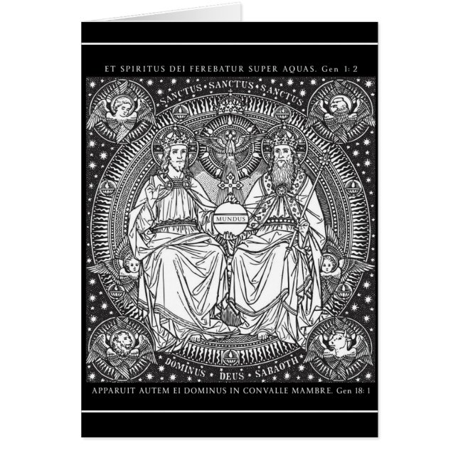 Holy Trinity Latin Gloria Patri Art (Front)