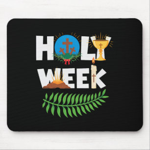 Holy Week Palm Sunday Maundy Thursday Good Friday  Mouse Pad