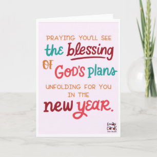 Holy Wishes New Year Card