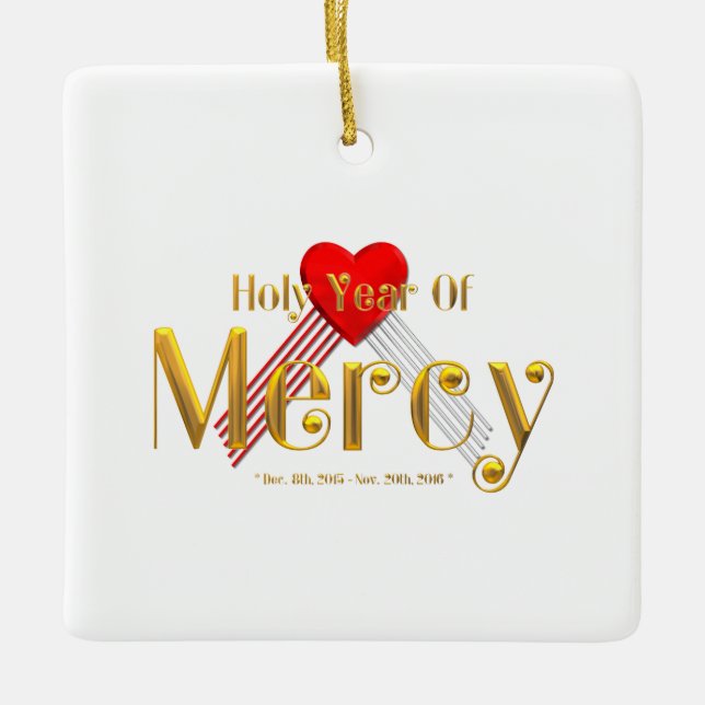 Holy Year of Mercy Ceramic Tree Decoration (Front)