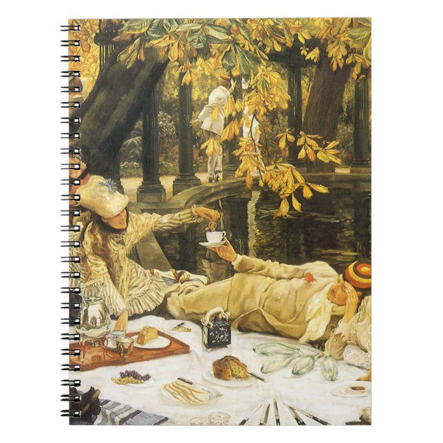Holyday, the Picnic by James Tissot, Victorian Art Notebook (Front)