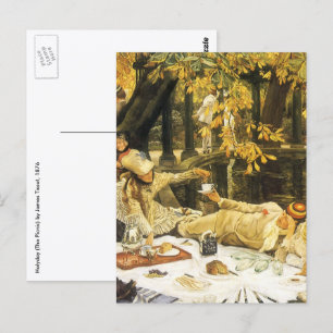 Holyday, the Picnic by James Tissot, Victorian Art Postcard