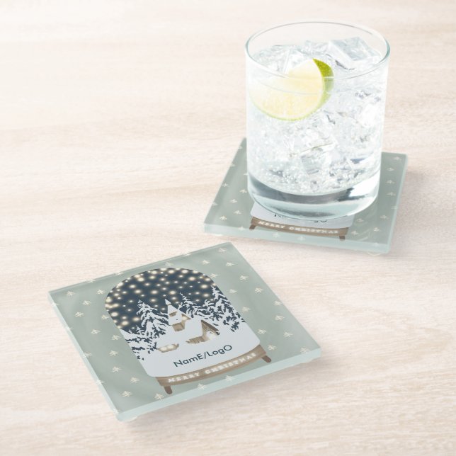 holydays_1_a bright Christmas_1 glass coaster (Angled)
