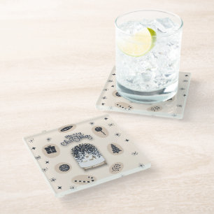 holydays_2_a bright Christmas_2 Glass Coaster