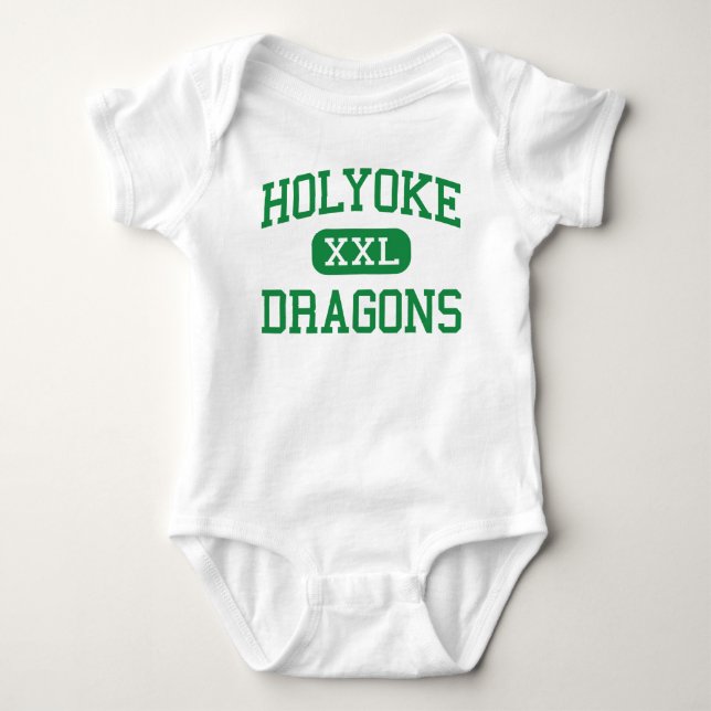 Holyoke - Dragons - High School - Holyoke Colorado Baby Bodysuit (Front)
