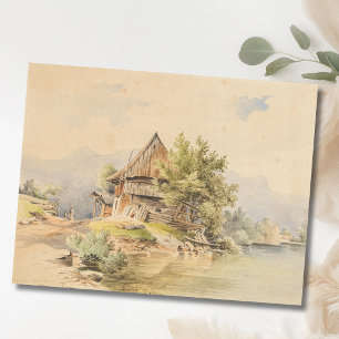 Holzhütte am See – Carl Lafite Postcard