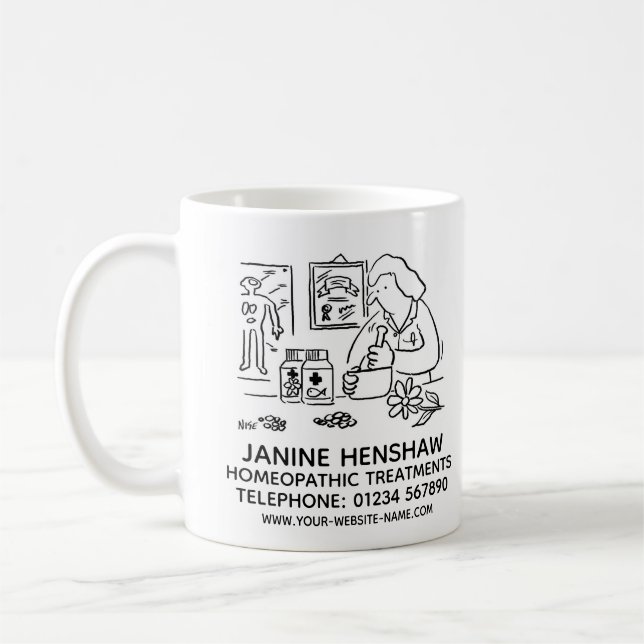 Homaeopathy & Alternative Medicine Promotional Coffee Mug (Left)