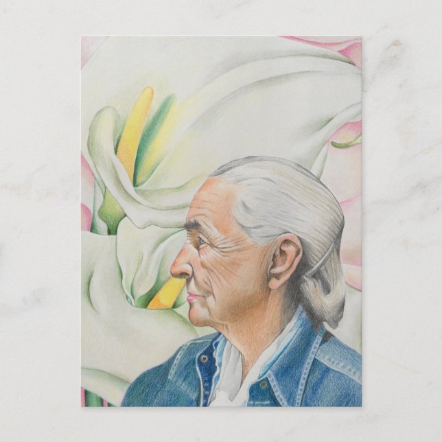 Homage to Georgia O'Keeffe  Card (Front)