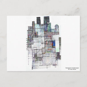 Homage to Hundertwasser Postcard