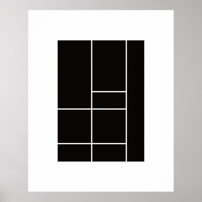Homage to Mondrian 1.1 Poster (Front)