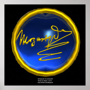 HOMAGE TO MOZART, Blue Sapphire colossal size Poster