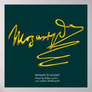 HOMAGE TO MOZART,colossal size Poster