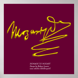 HOMAGE TO MOZART,colossal size Poster
