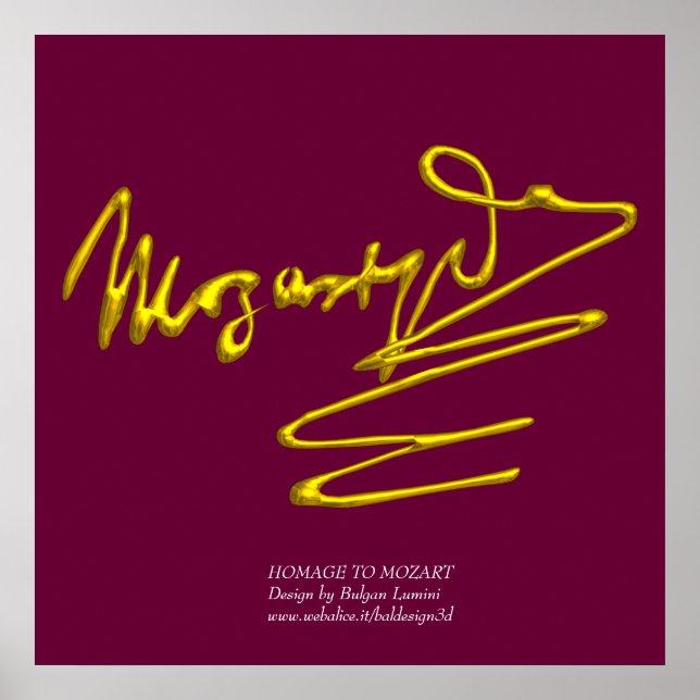 HOMAGE TO MOZART,colossal size Poster (Front)