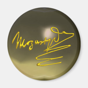 HOMAGE TO MOZART,grey agate Magnet