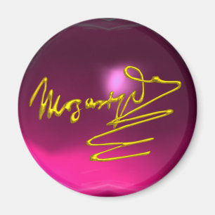 HOMAGE TO MOZART,pink amethyst Magnet