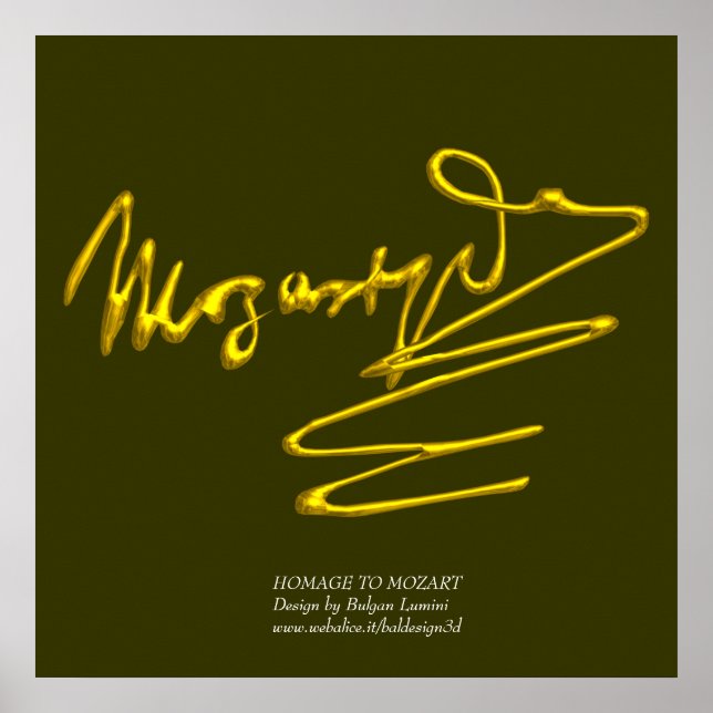 HOMAGE TO MOZART POSTER (Front)