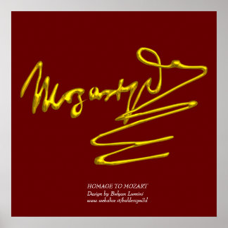 HOMAGE TO MOZART POSTER