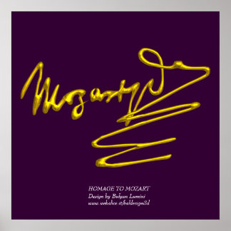 HOMAGE TO MOZART POSTER