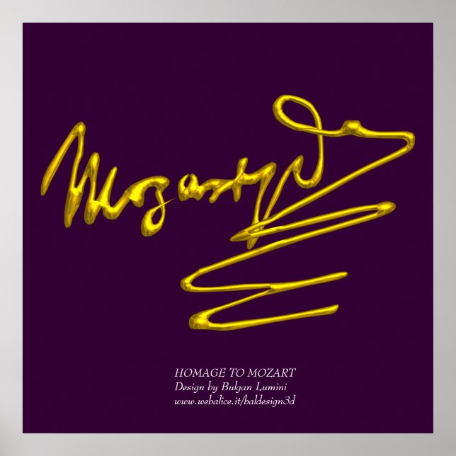 HOMAGE TO MOZART POSTER (Front)