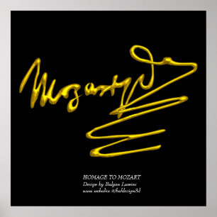 HOMAGE TO MOZART POSTER