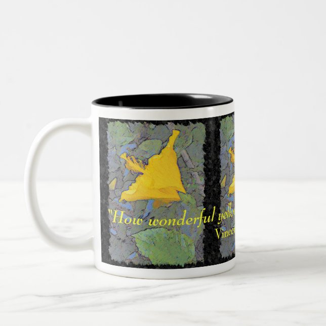 Homage to Van Gogh Two-Tone Coffee Mug (Left)