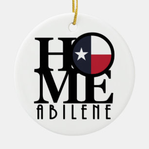 HOME Abilene Texas Ceramic Tree Decoration