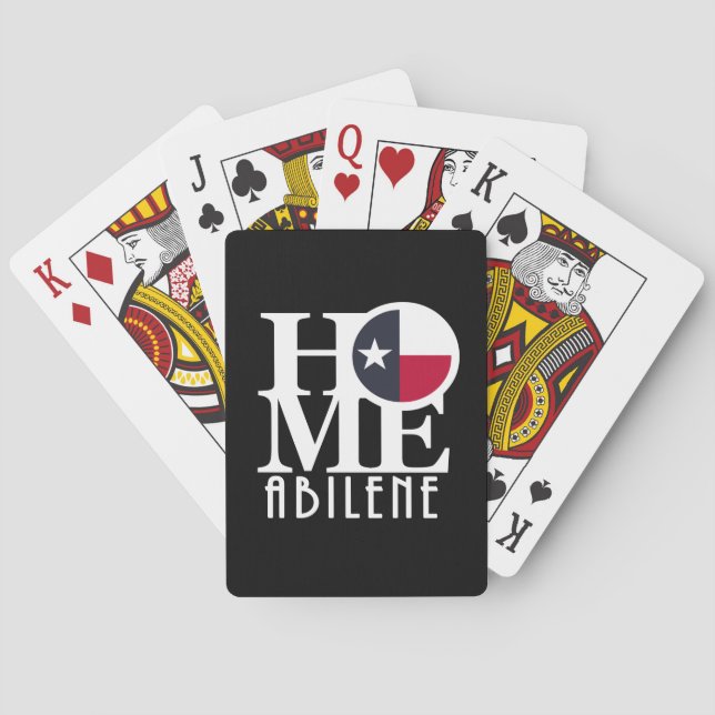 HOME Abilene Texas Playing Cards (Back)