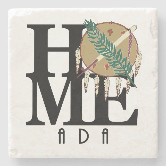 HOME Ada Oklahoma Stone Coaster (Front)