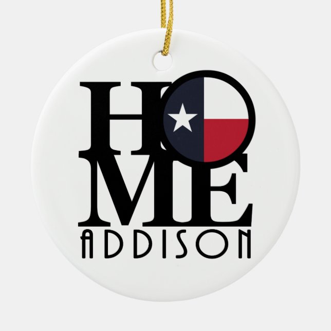 HOME Addison Ceramic Tree Decoration (Front)