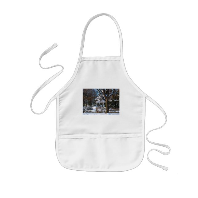 Home After the Snowstorm Kids Apron (Front)