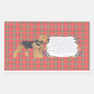 Home Airedale - Welsh - Lakeland Rectangular Sticker