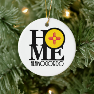 HOME Alamogordo Stone Coaster Ceramic Tree Decoration