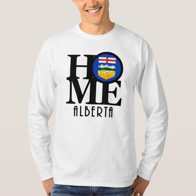 HOME Alberta Canada  T-Shirt (Front)