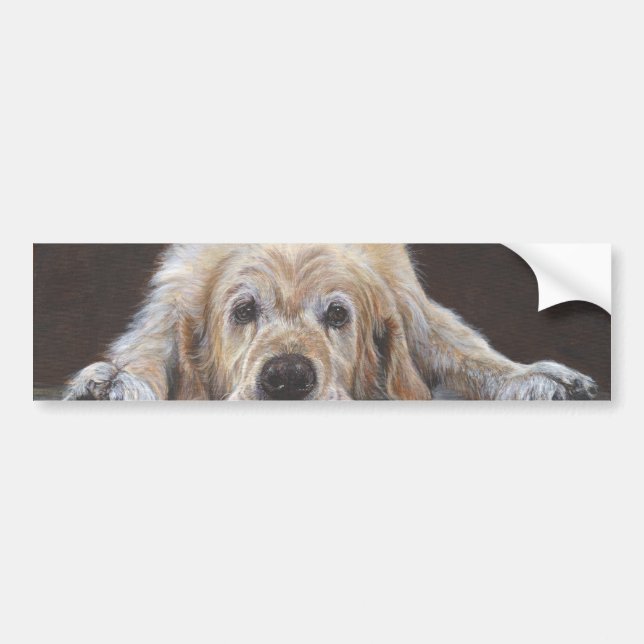 Home Alone Golden Retriever Bumper Sticker (Front)