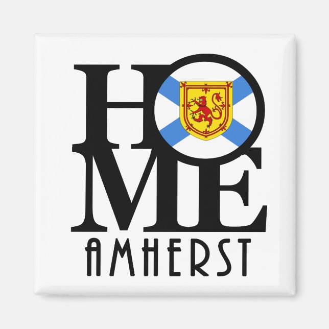 HOME Amherst  Magnet (Front)