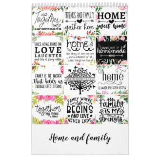 Home and family calendar
