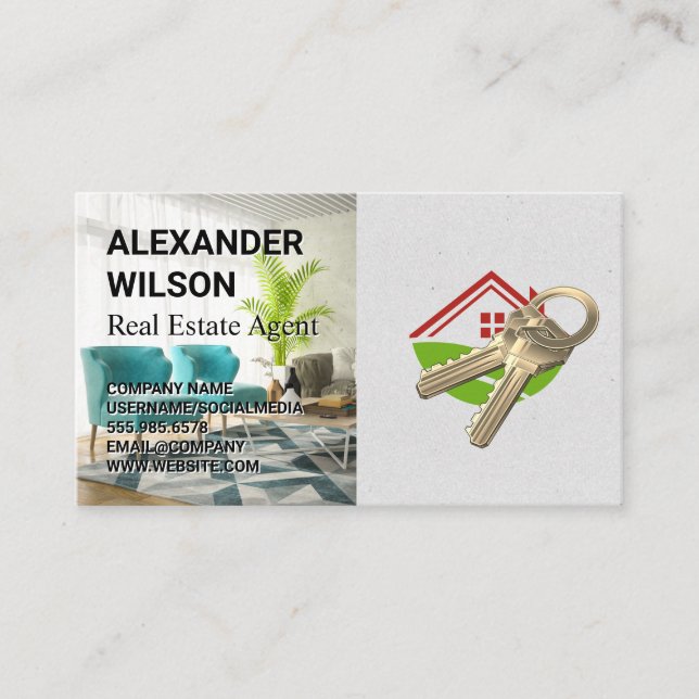 Home and Keys | Interior Business Card (Front)