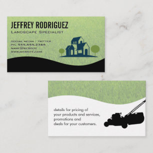 Home and Landscape Trees   Grass Business Card