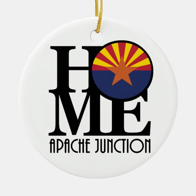 HOME Apache Junction Ceramic Tree Decoration (Front)