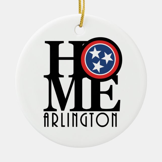 HOME Arlington TN Ceramic Tree Decoration (Front)