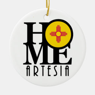 HOME Artesia New Mexico Ceramic Tree Decoration
