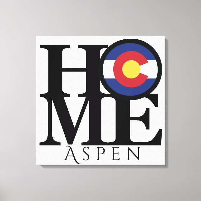 HOME Aspen Colorado Canvas Art (Front)