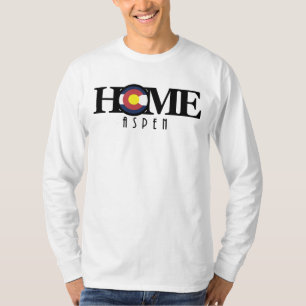 HOME Aspen Colorado (Front Print) T-Shirt