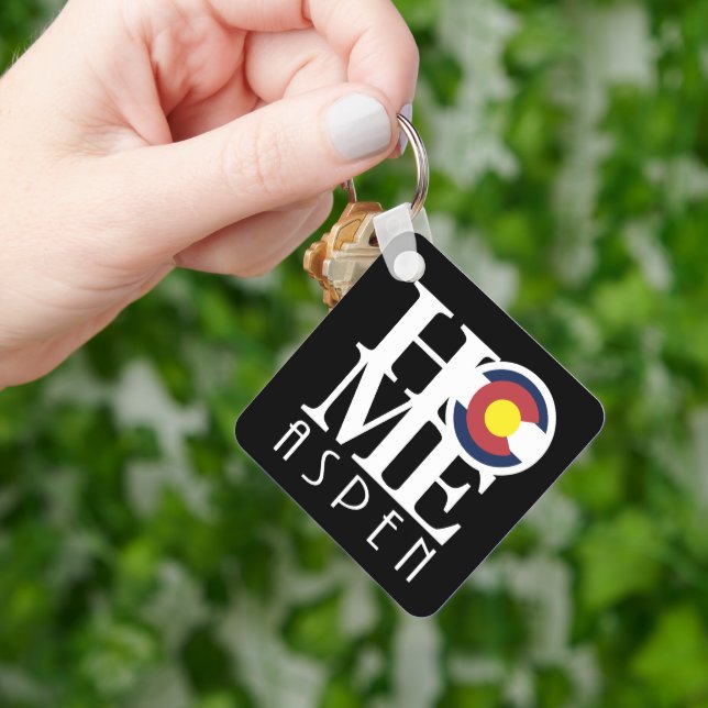 HOME Aspen Colorado  Key Ring (Hand)