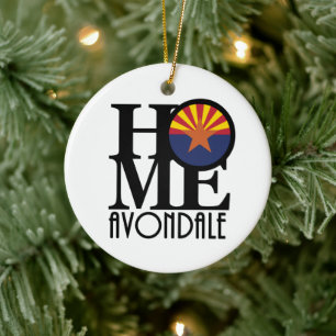 HOME Avondale Arizona Ceramic Tree Decoration